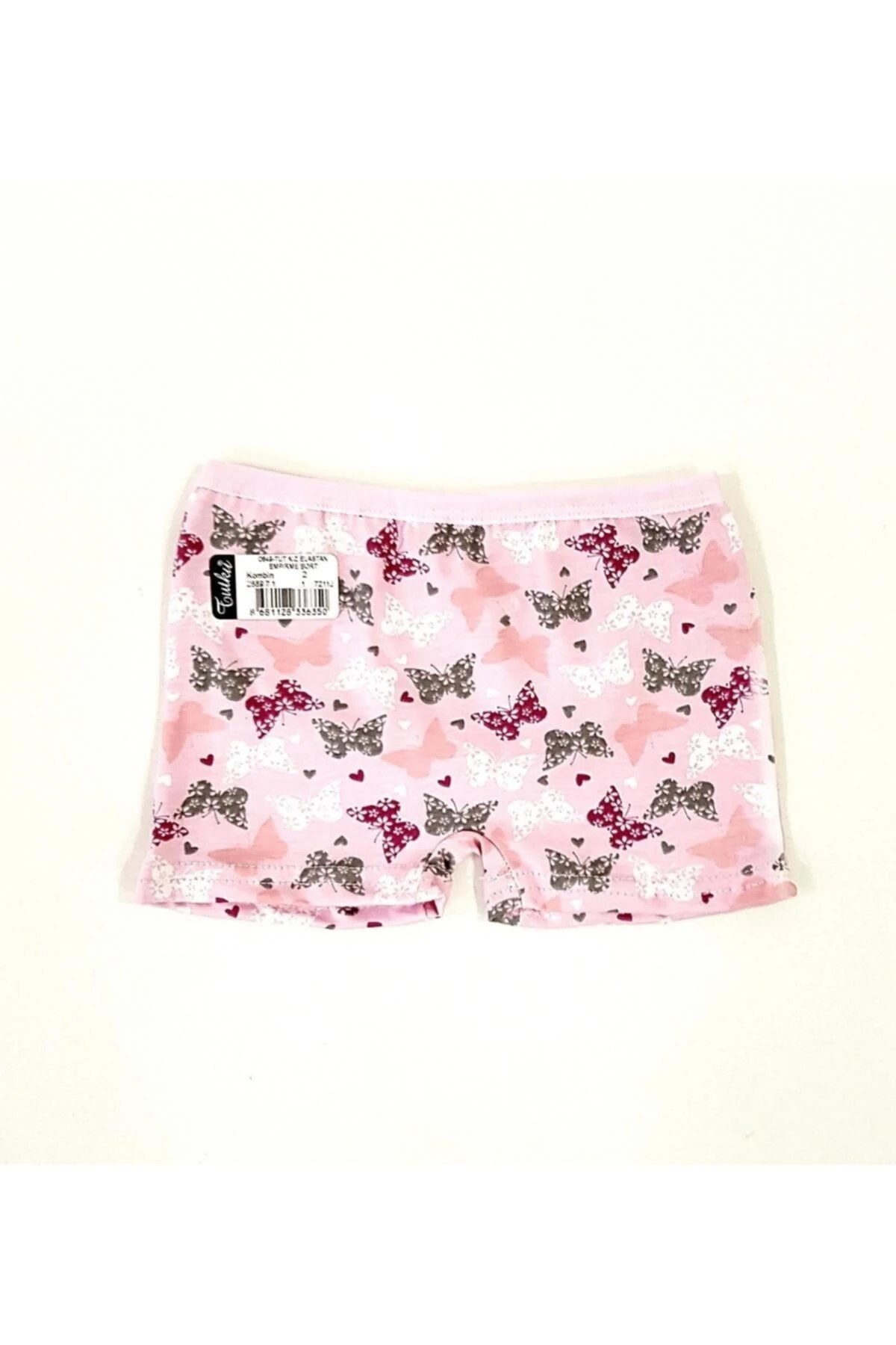 Kız Çocuk 6'lı Renkli Desenli Boxer