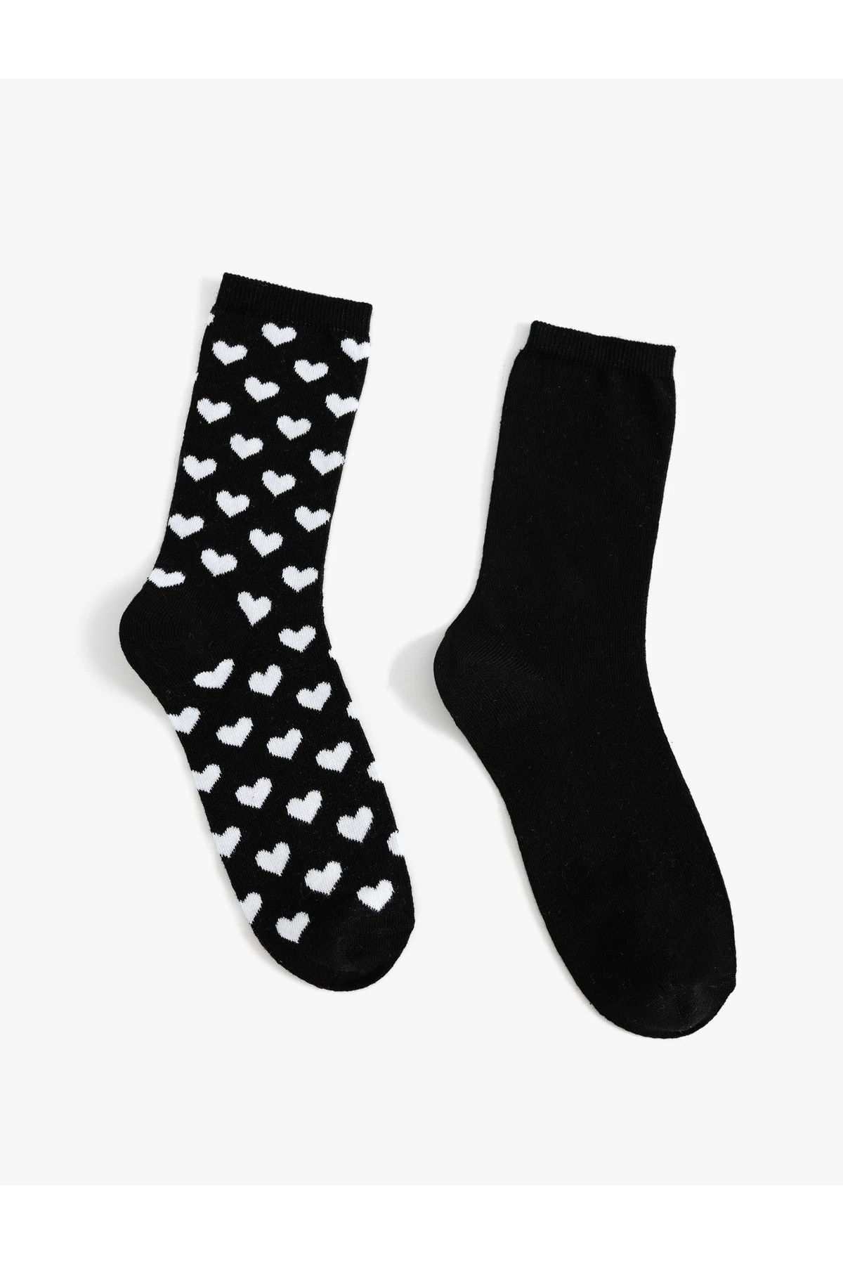 2'li Soket Çorap Seti Kalp Desenli
