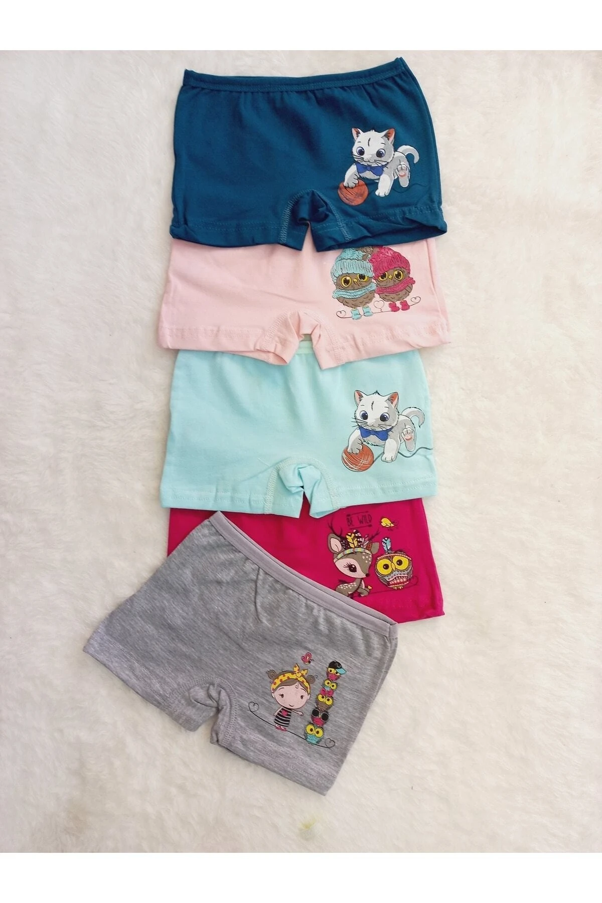 Kız Çocuk 5li Paket Karısık Renk