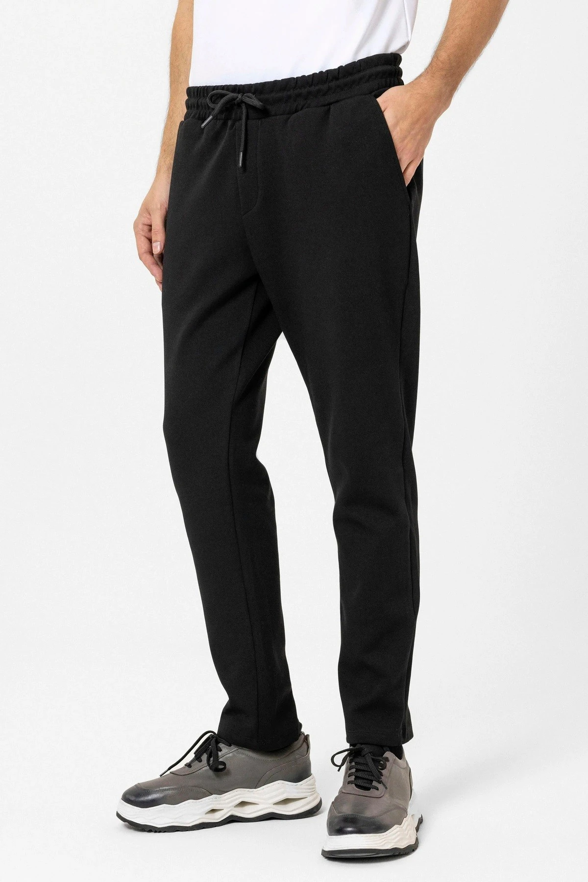 Süvari Bol Kesim Düz Jogger Lacivert Eşofman Altı