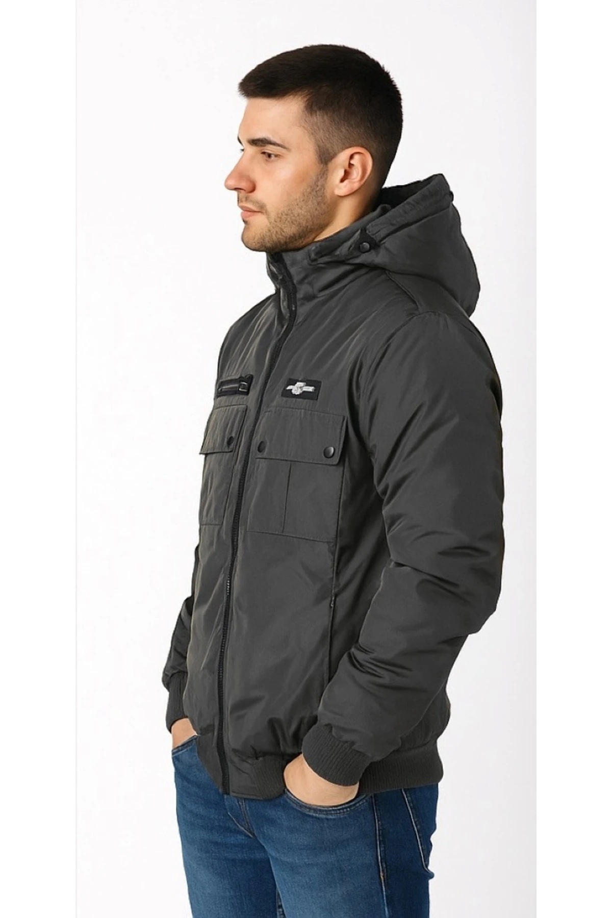 RİO SPORT FULL PELUŞ ÇIKMA KAPÜŞON SUYA DAYANIKLI MONT