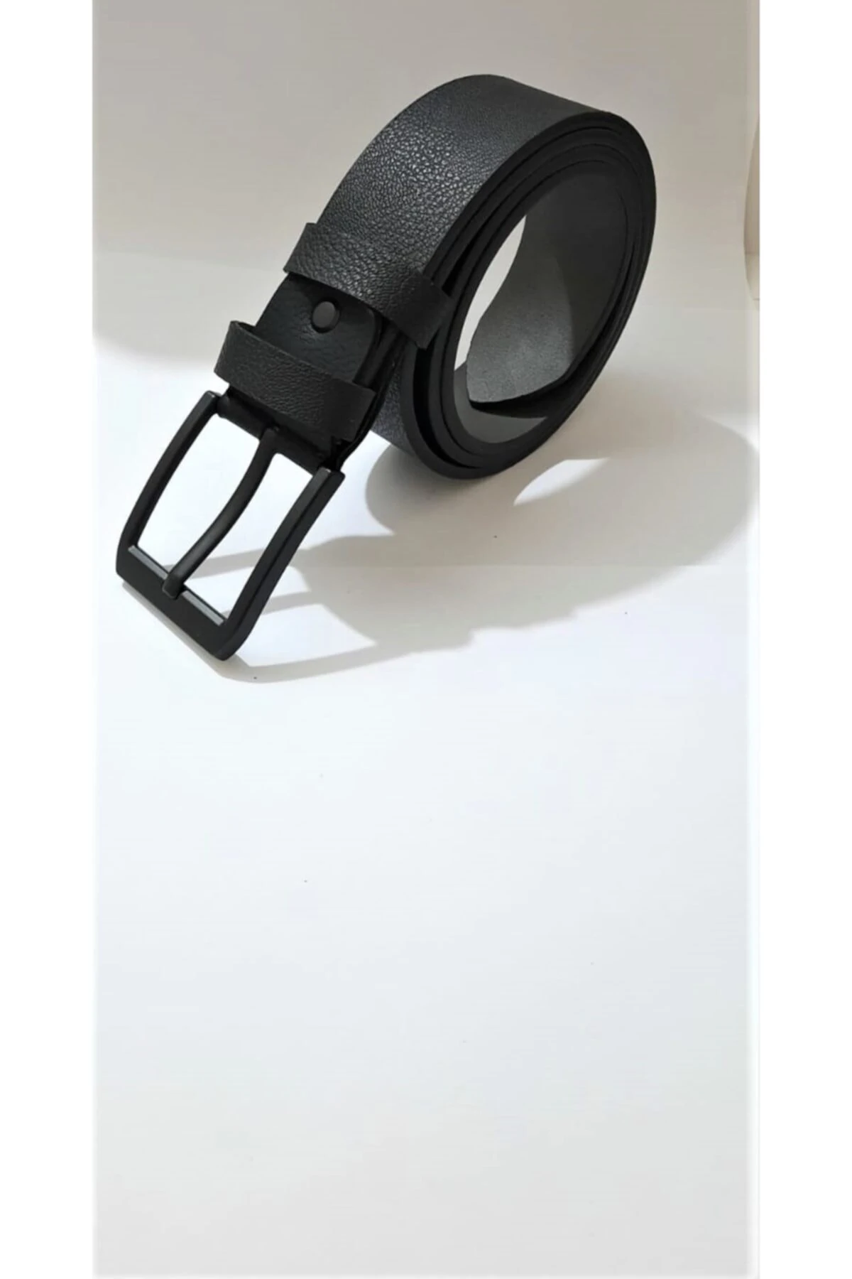 Erkek Siyah Dikişsiz Spor Kemer 4,5cm
