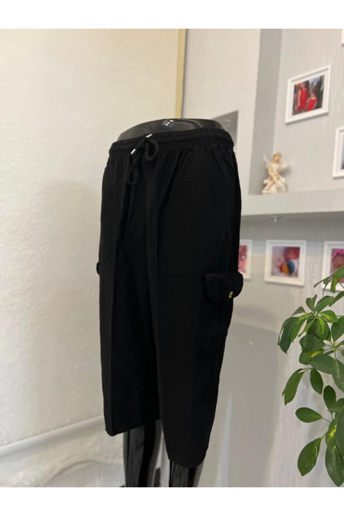 Unisex M-5XL beden %100 Natural Hambezi Keten Komando Cep Kapri