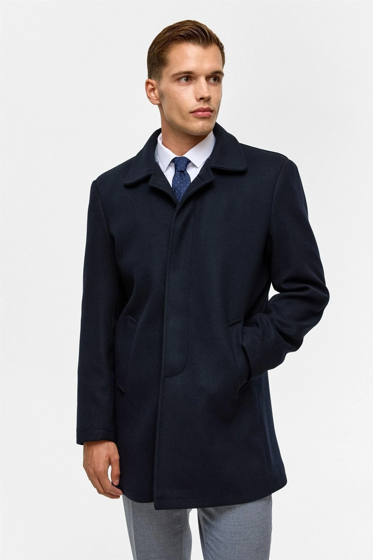 Bebe Yaka Erkek Kaban KB2010100324 Lacivert