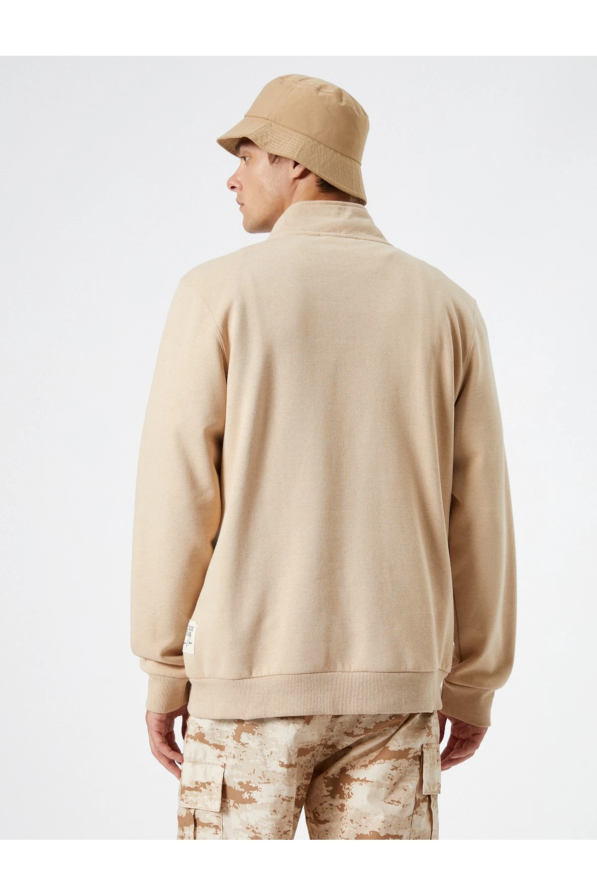 4WAM70126MK Koton Erkek Sweat BEJ