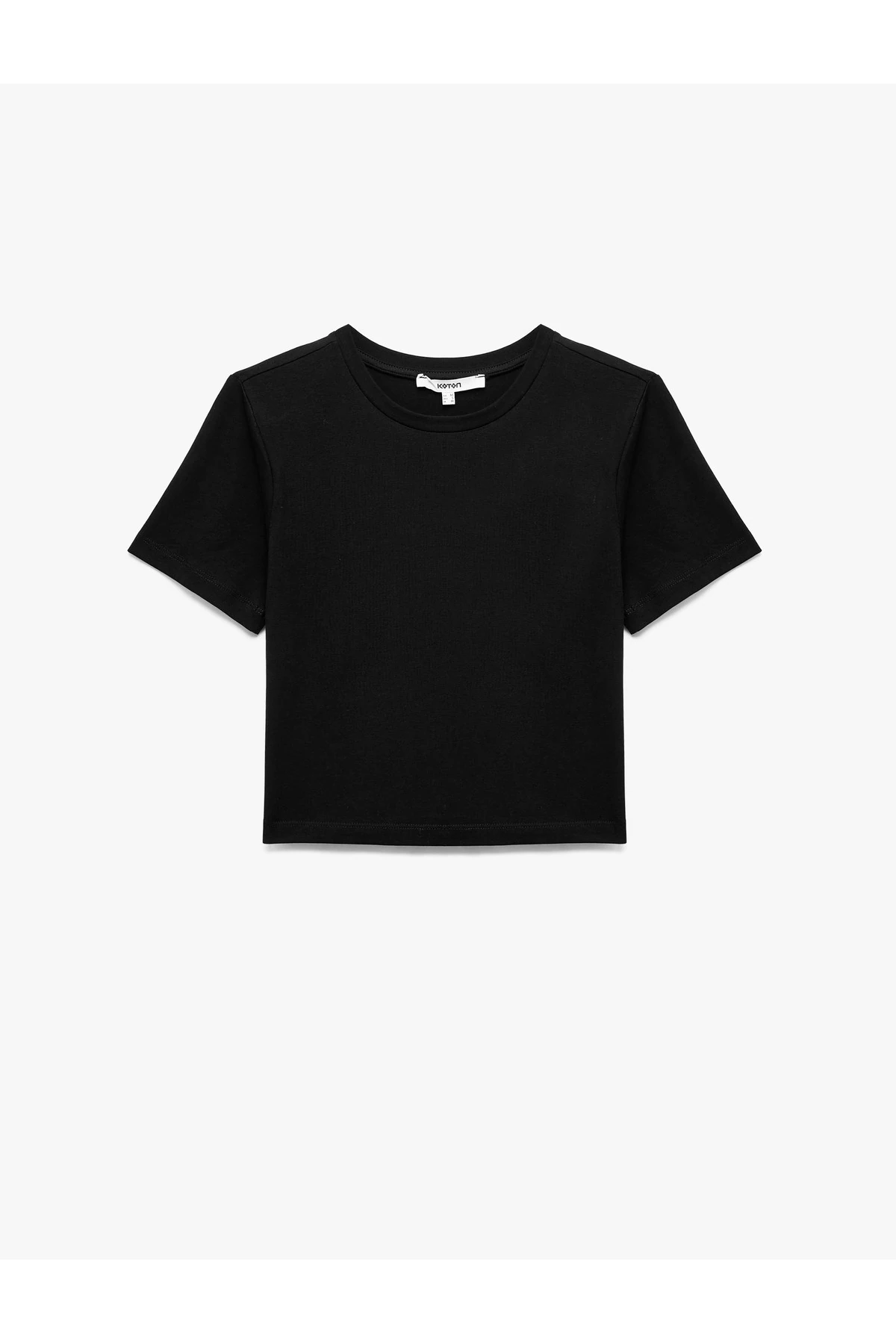 Pamuklu Slim Fit Kısa Kollu Bisiklet Yaka Tişört