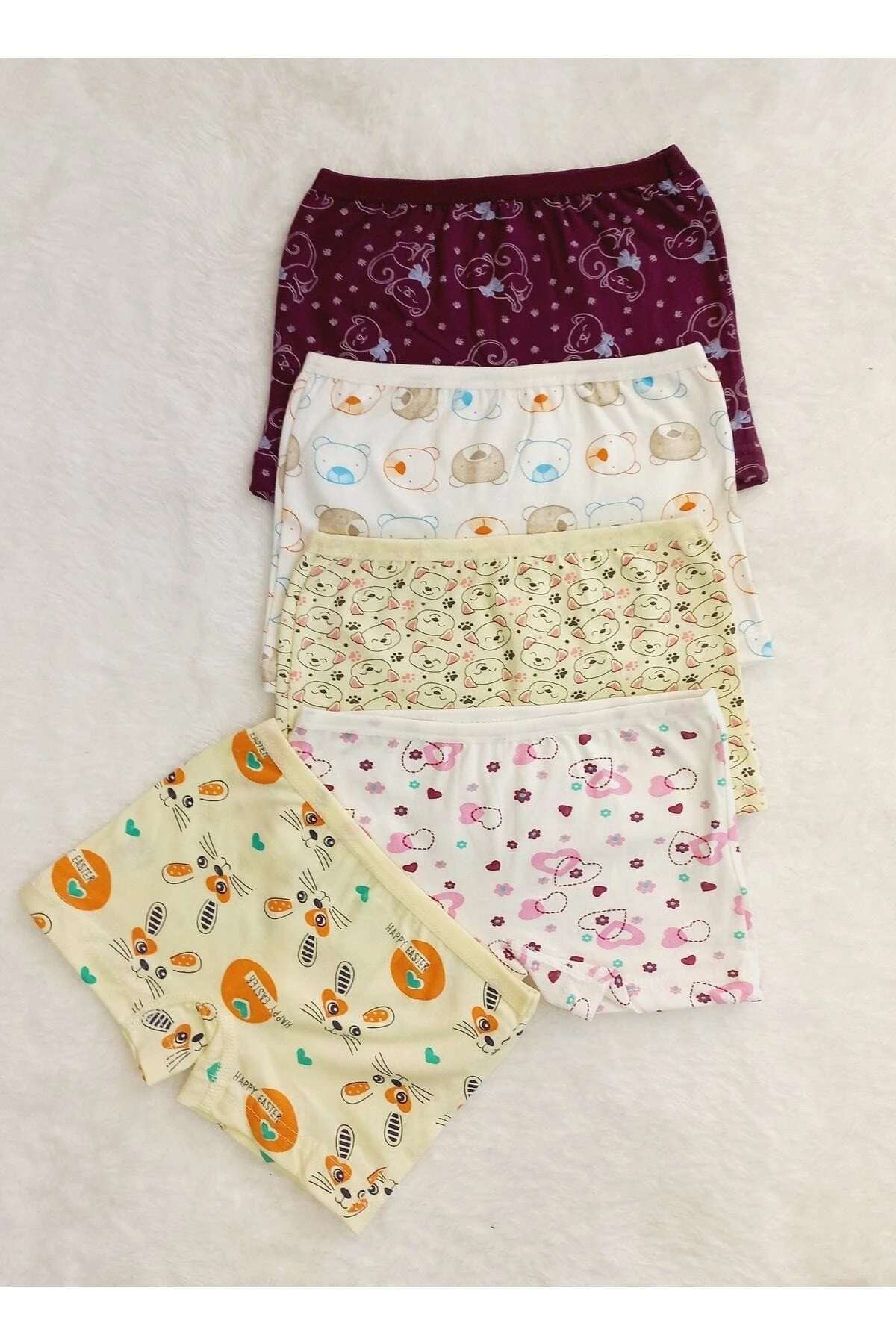 Kız Çocuk 5li Paket Karısık Renk