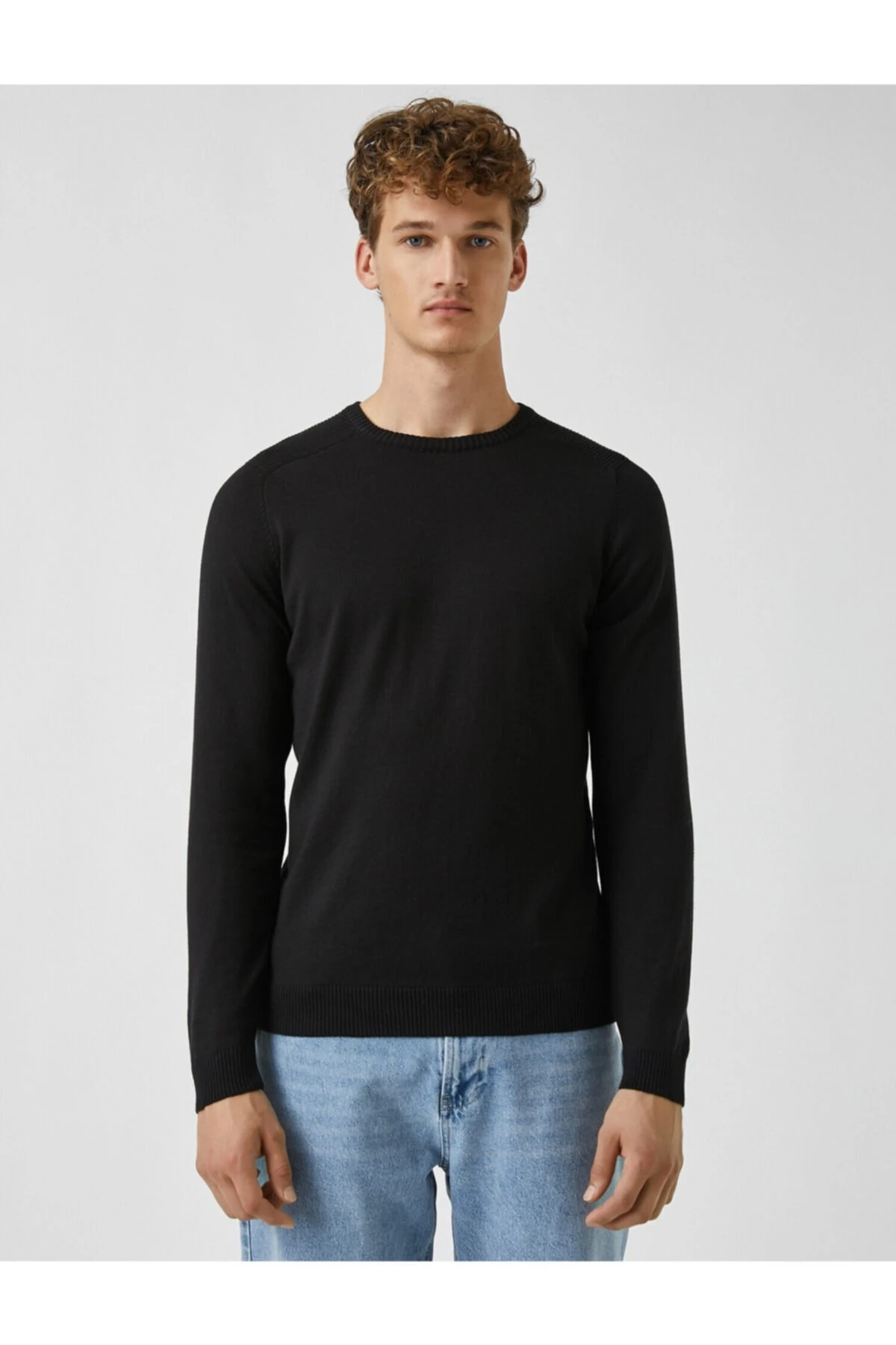 Erkek Siyah Basic Kazak