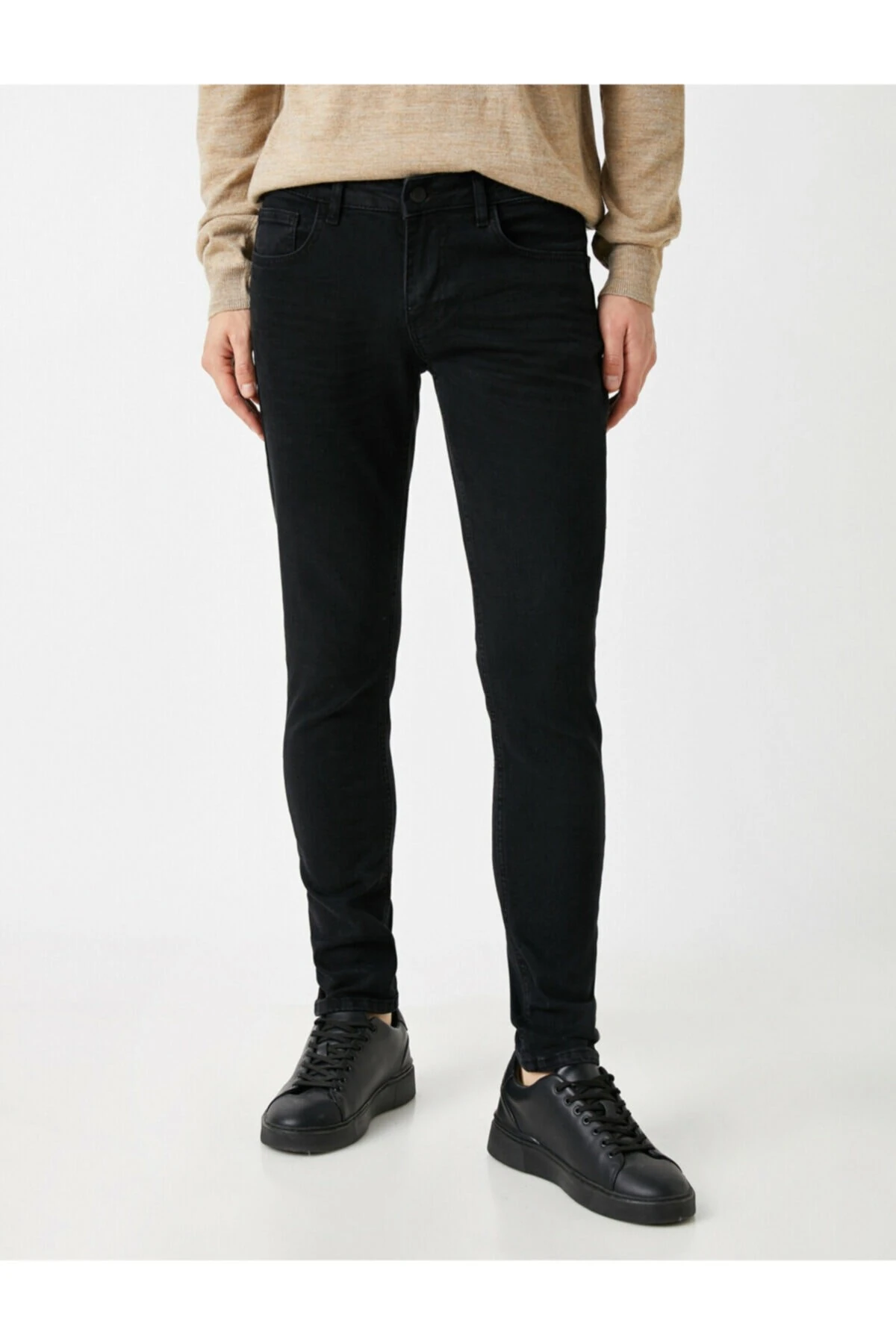 Erkek Jean Pantolon Siyah 1yam43072ld