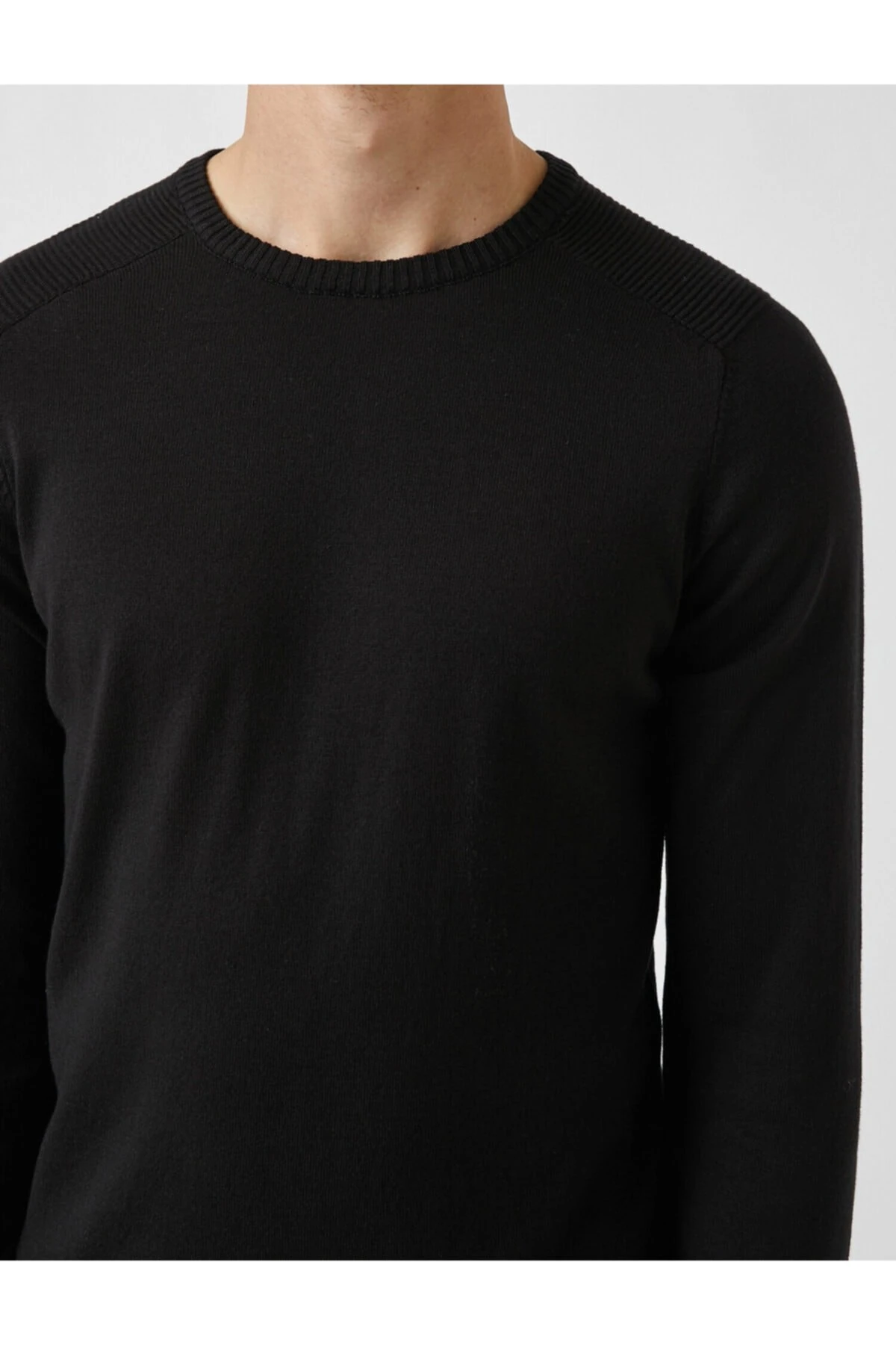 Erkek Siyah Basic Kazak