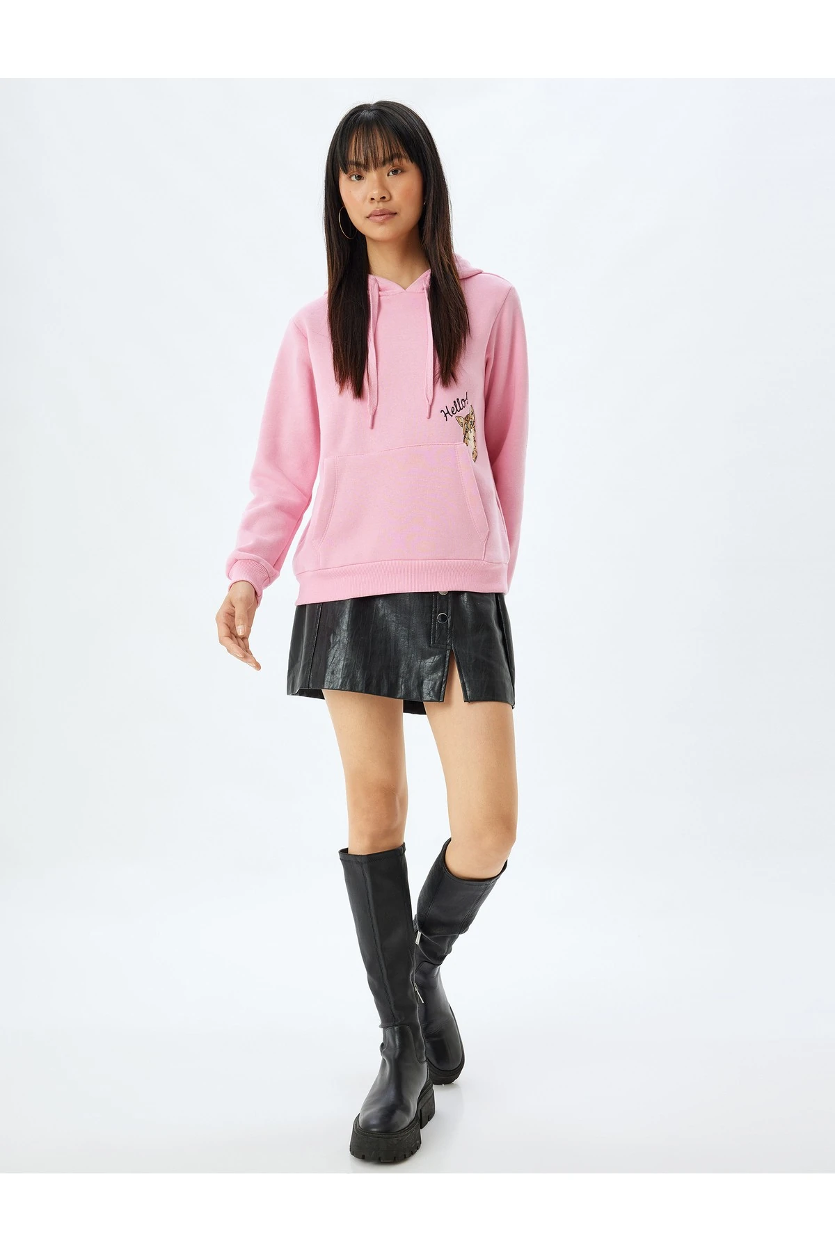 Pembe Genç Sweatshirt 5WAL10207IK