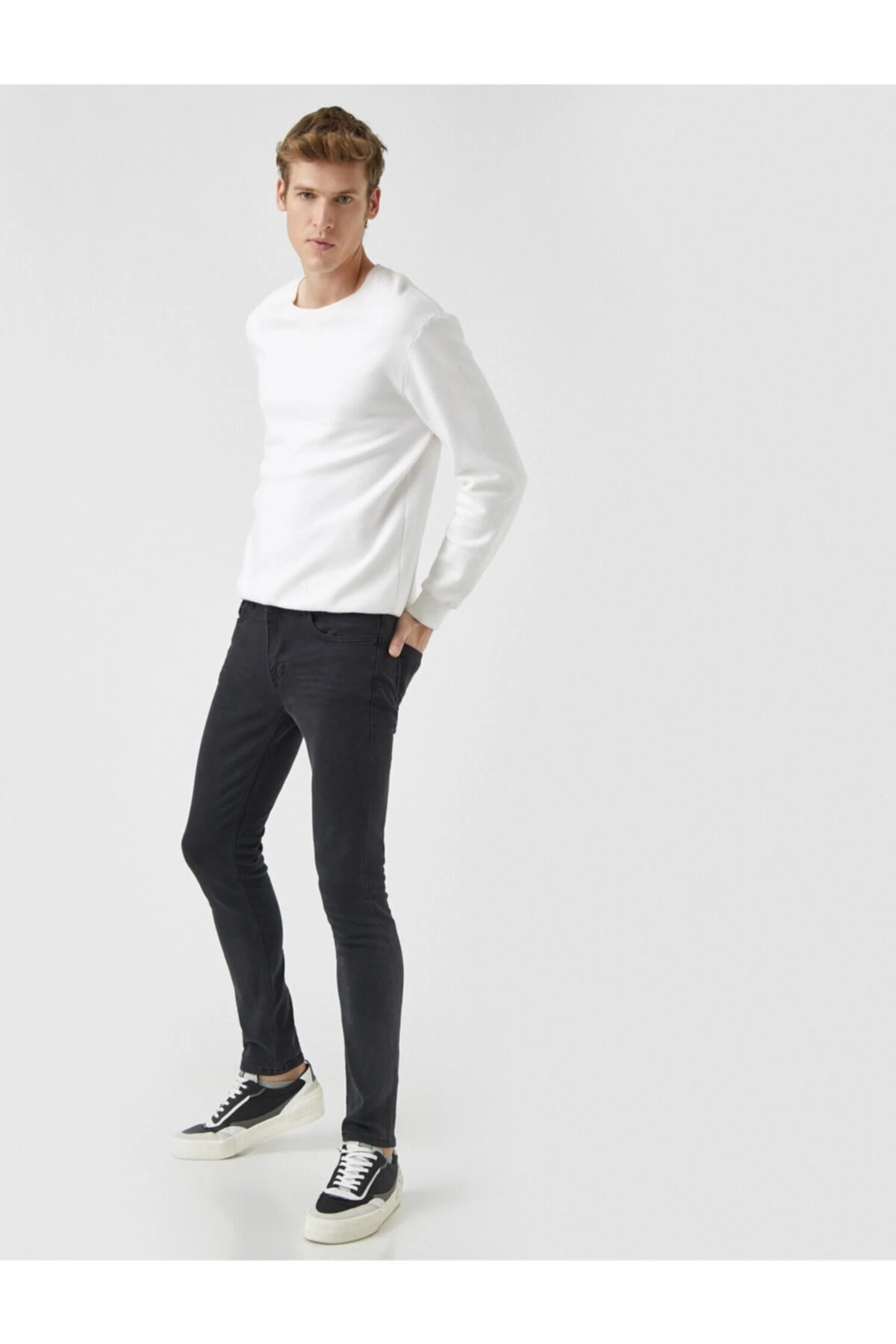 Erkek Jean Pantolon Siyah 1yam43072ld