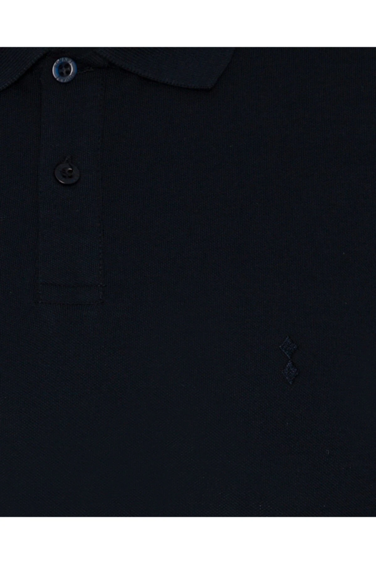 Bol Kesim Lacivert Polo Yaka Erkek Tişört