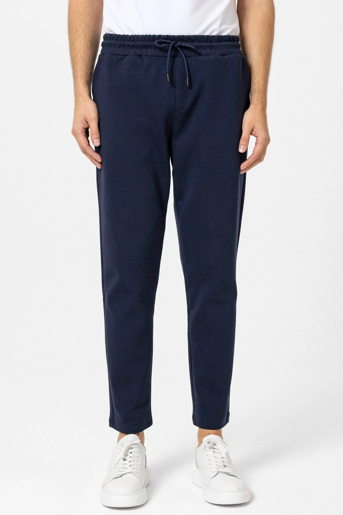 Süvari Bol Kesim Düz Jogger Siyah Eşofman Altı