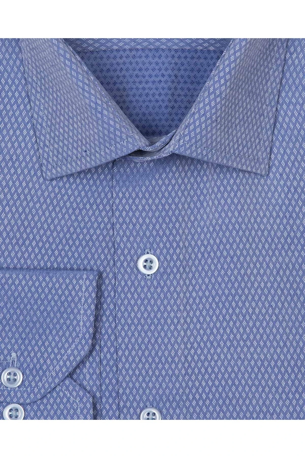 Bol Kesim Armürlü Beyaz Erkek Gömlek