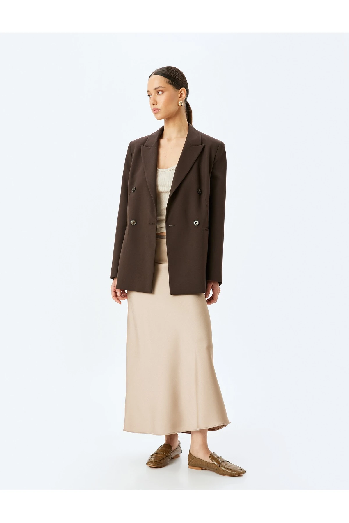 A Kesim Uzun Saten Etek