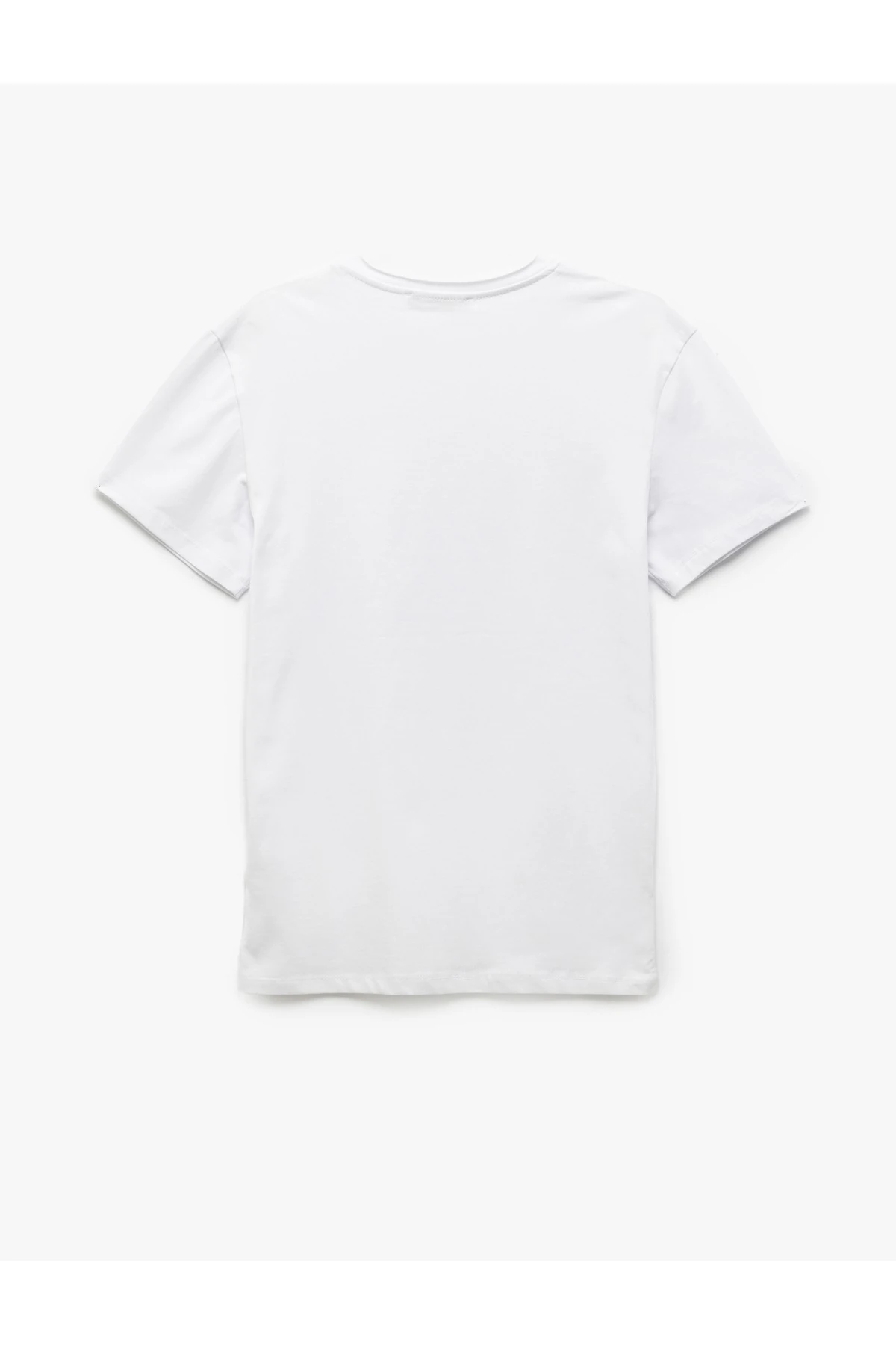 Kısa Kollu Bisiklet Yaka Pamuklu Erkek Slim Fit Tişört