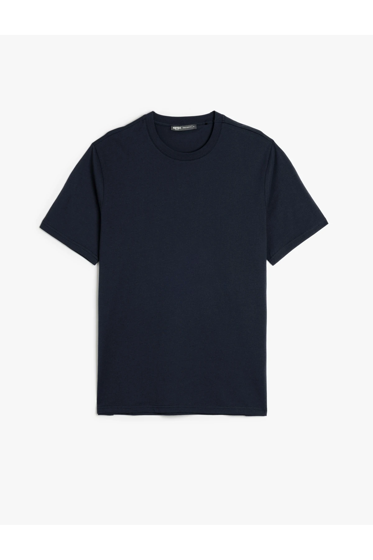 Bisiklet Yaka Pamuklu Regular Fit Kısa Kollu Basic Tişört