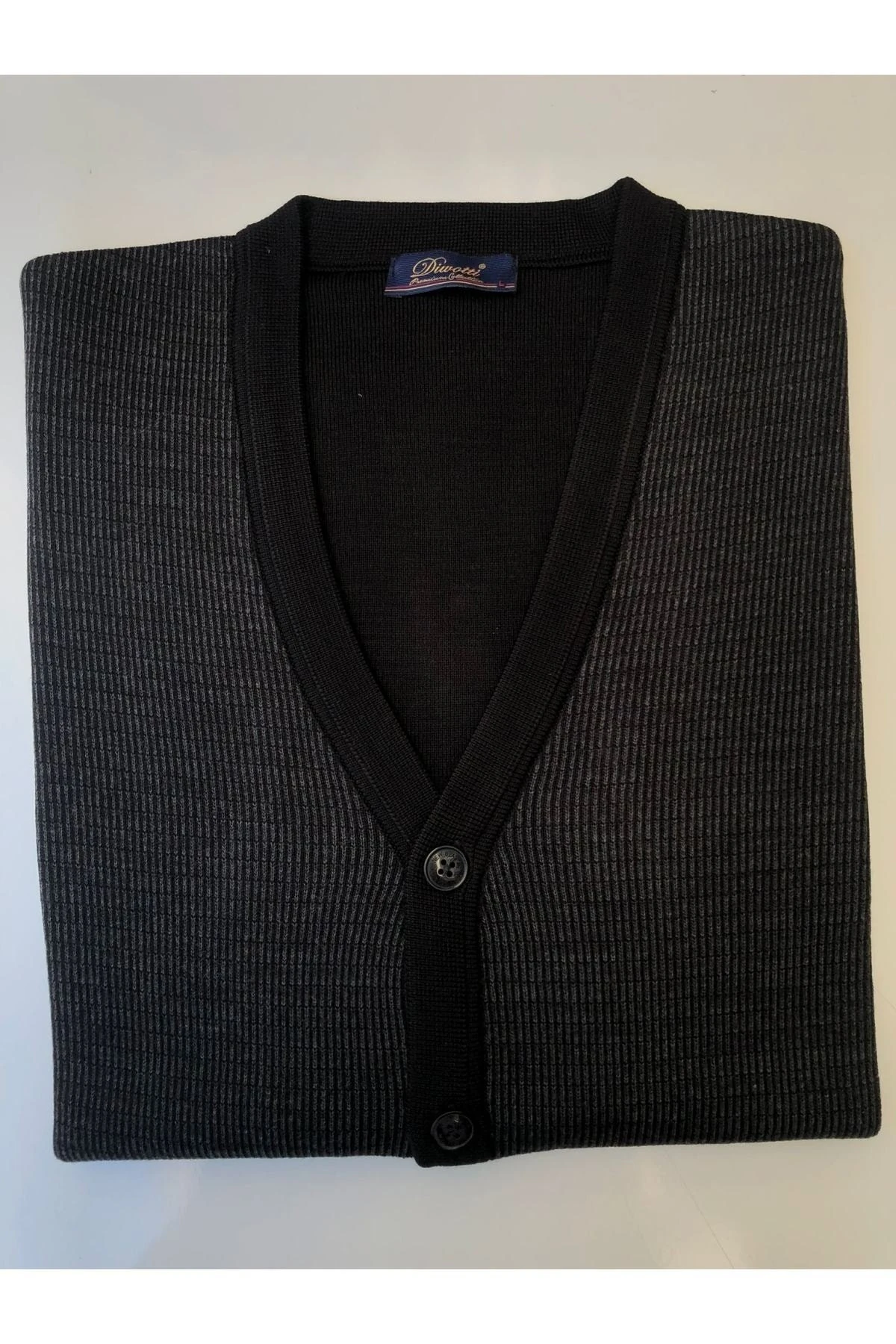 Dvt Çelik Örme Akrilik Düğme Ve Cep Detaylı Hırka Bej