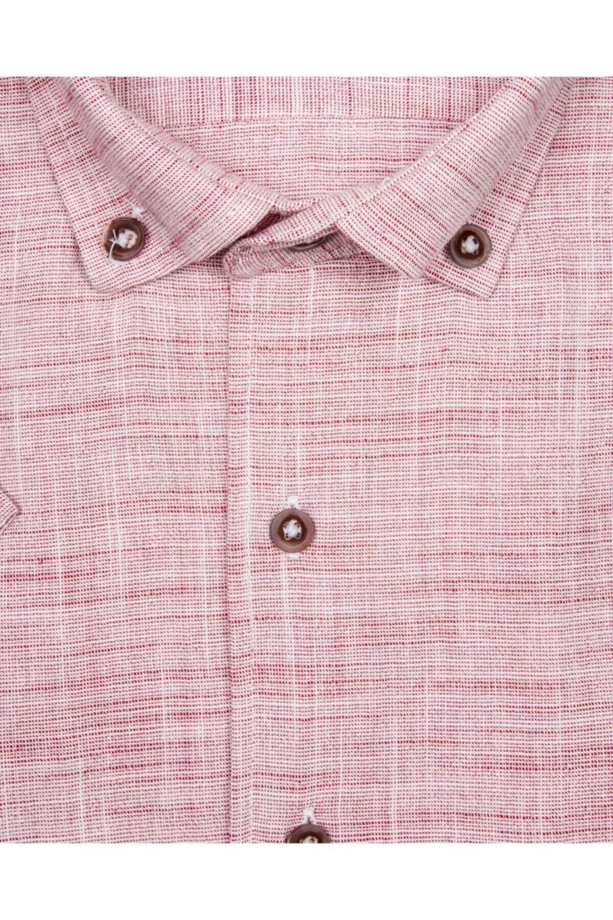 Kısa Kollu Gri Erkek Gömlek Bol Kesim Tam Pamuk