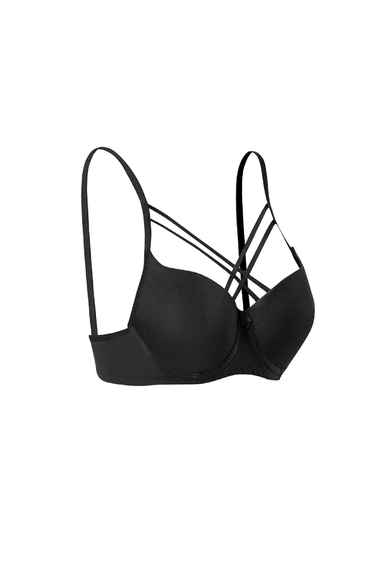 Destekli Dolgulu Dekolteli Bralet Sütyen Mürdüm