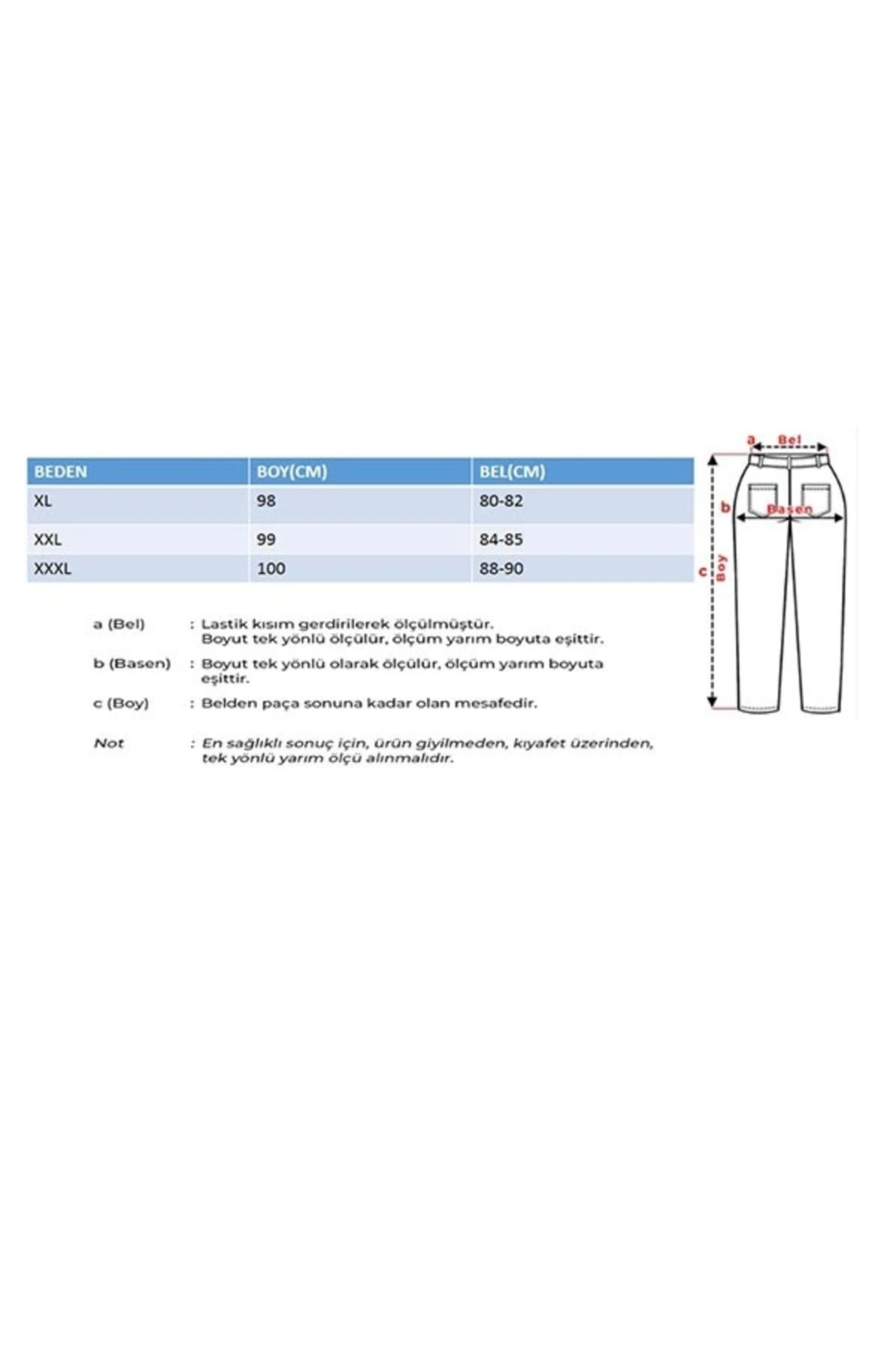 Erkek Battal Beden Serili Hambez Pantolon