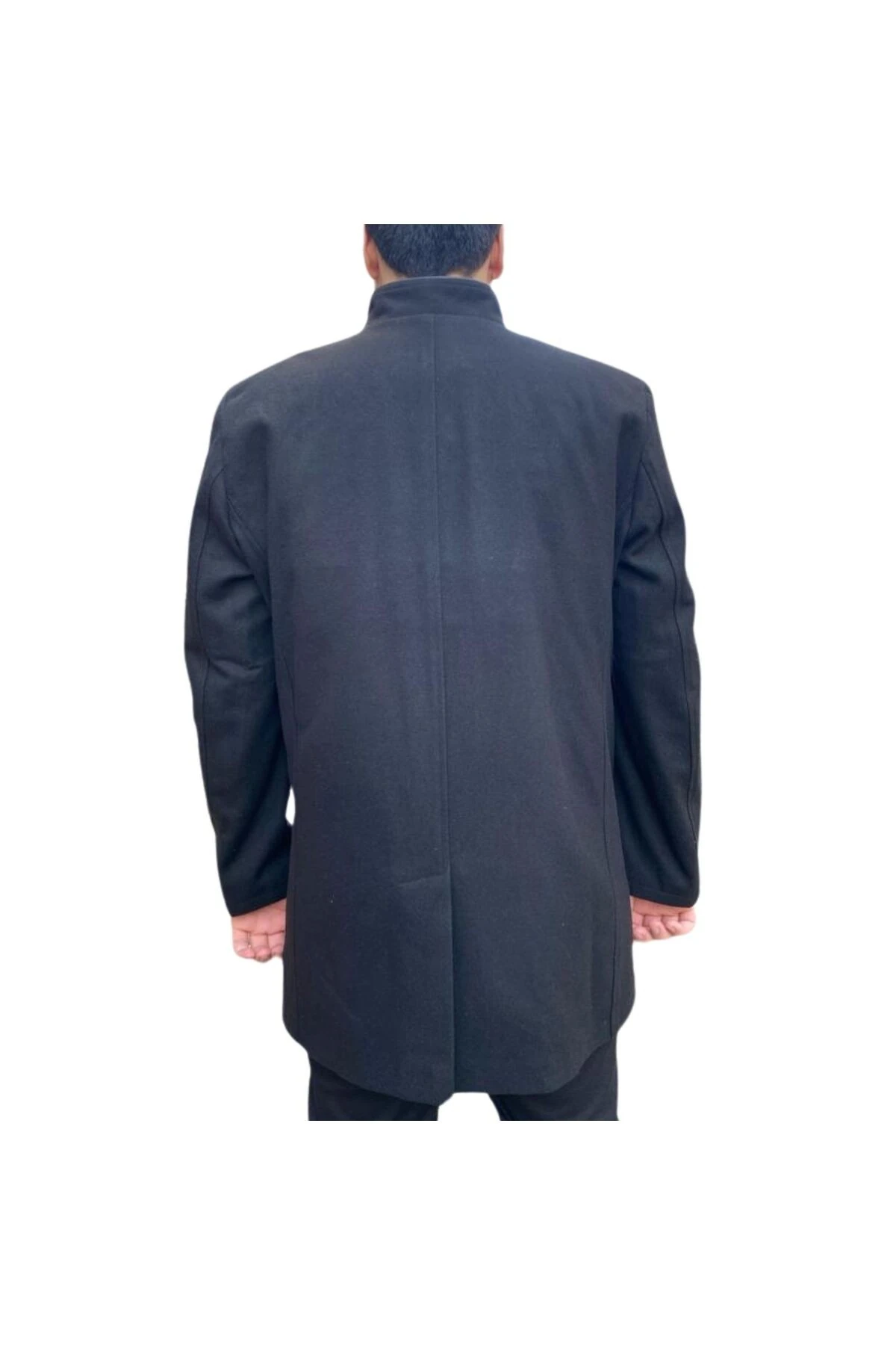 REGULAR FİT PREMİUM YÜN İÇERİKLİ RAHAT KALIP KAŞE KABAN SİYAH