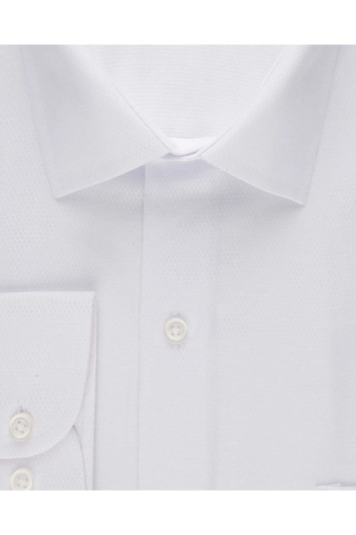 Bol Kesim Armür Desenli Gömlek Siyah