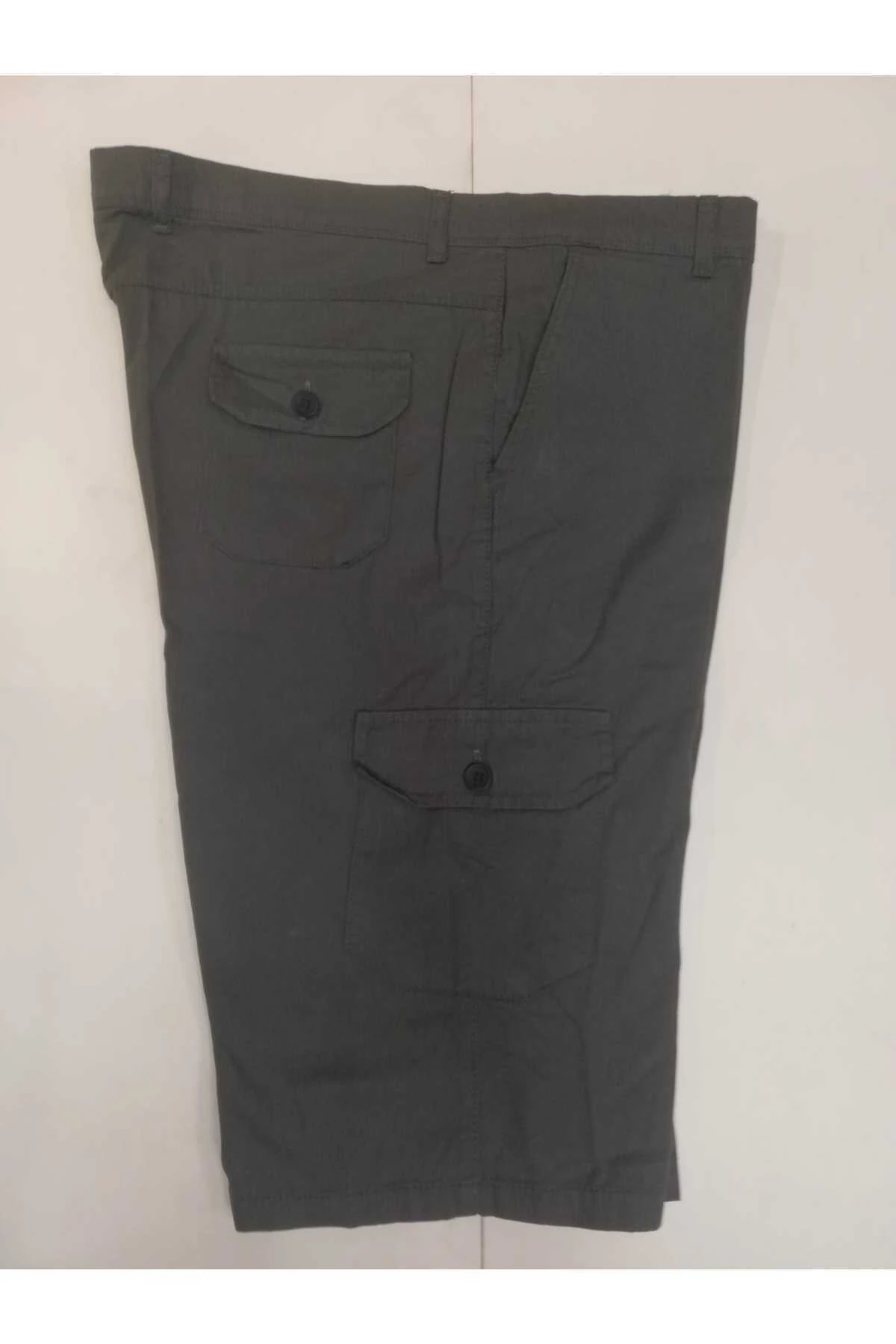 PAMUK KUMAŞ KARGO CEP KETEN Erkek KAPRİ BERMUDA