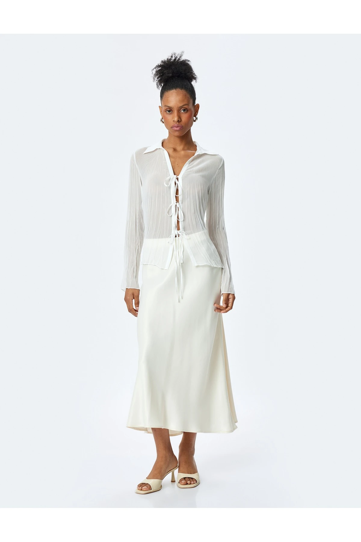 Standart Bel A Kesim Uzun Saten Etek