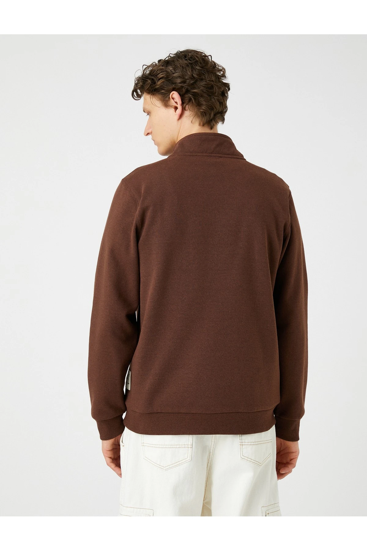 4WAM70126MK Koton Erkek Sweat BEJ