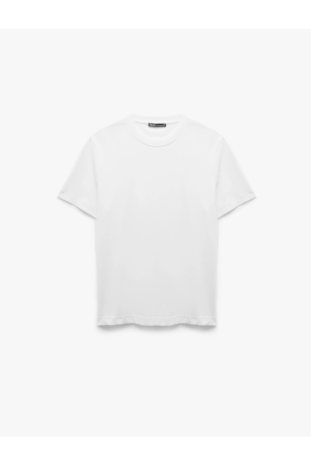 Bisiklet Yaka Pamuklu Regular Fit Kısa Kollu Basic Tişört