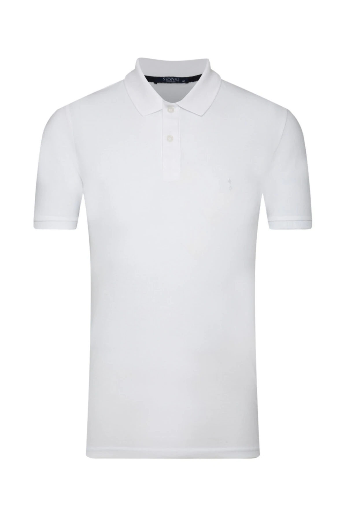 Bol Kesim Lacivert Polo Yaka Erkek Tişört