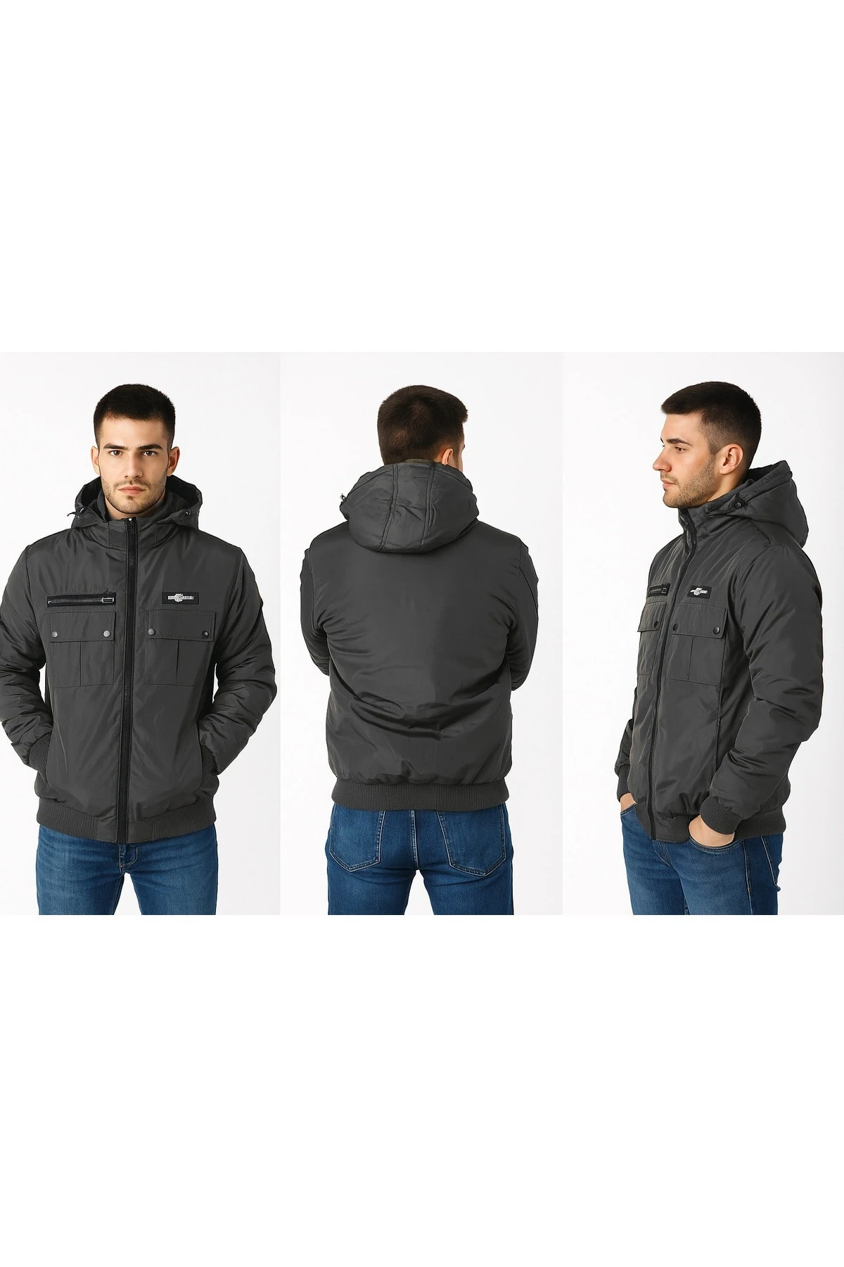 RİO SPORT FULL PELUŞ ÇIKMA KAPÜŞON SUYA DAYANIKLI MONT