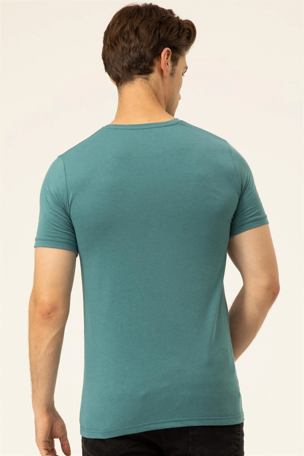 Süvari Regular O Yaka Mavi Erkek Tişört