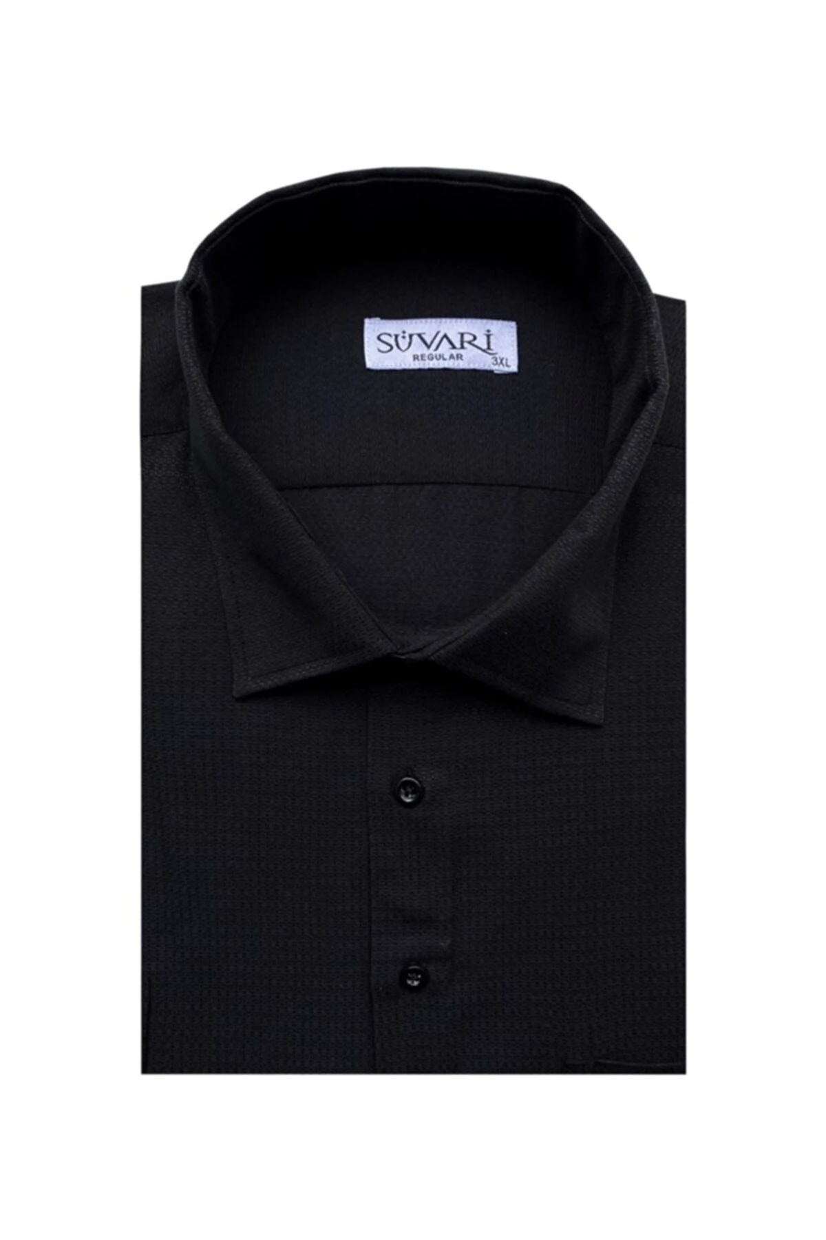 Classics Özel Armürlü Beyaz Erkek Büyük Beden Gömlek