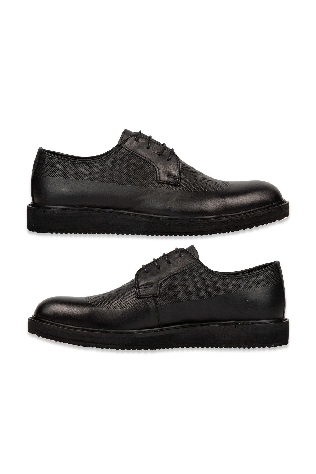 Siyah Deri Casual Ayakkabı