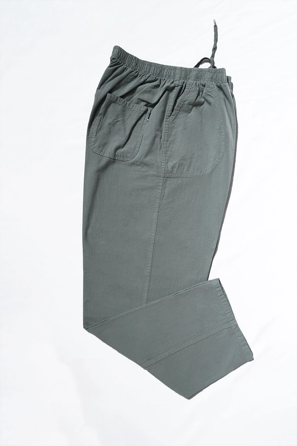 Erkek Büyük Beden Keten Serili Hambez Pantolon