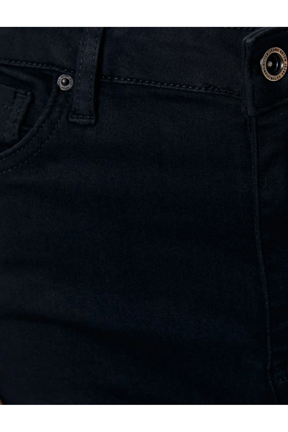 Yüksek Bel Dar Paça Kot Pantolon Skinny Push Up Fit Cepli Pamuklu - Carmen Skinny Jean