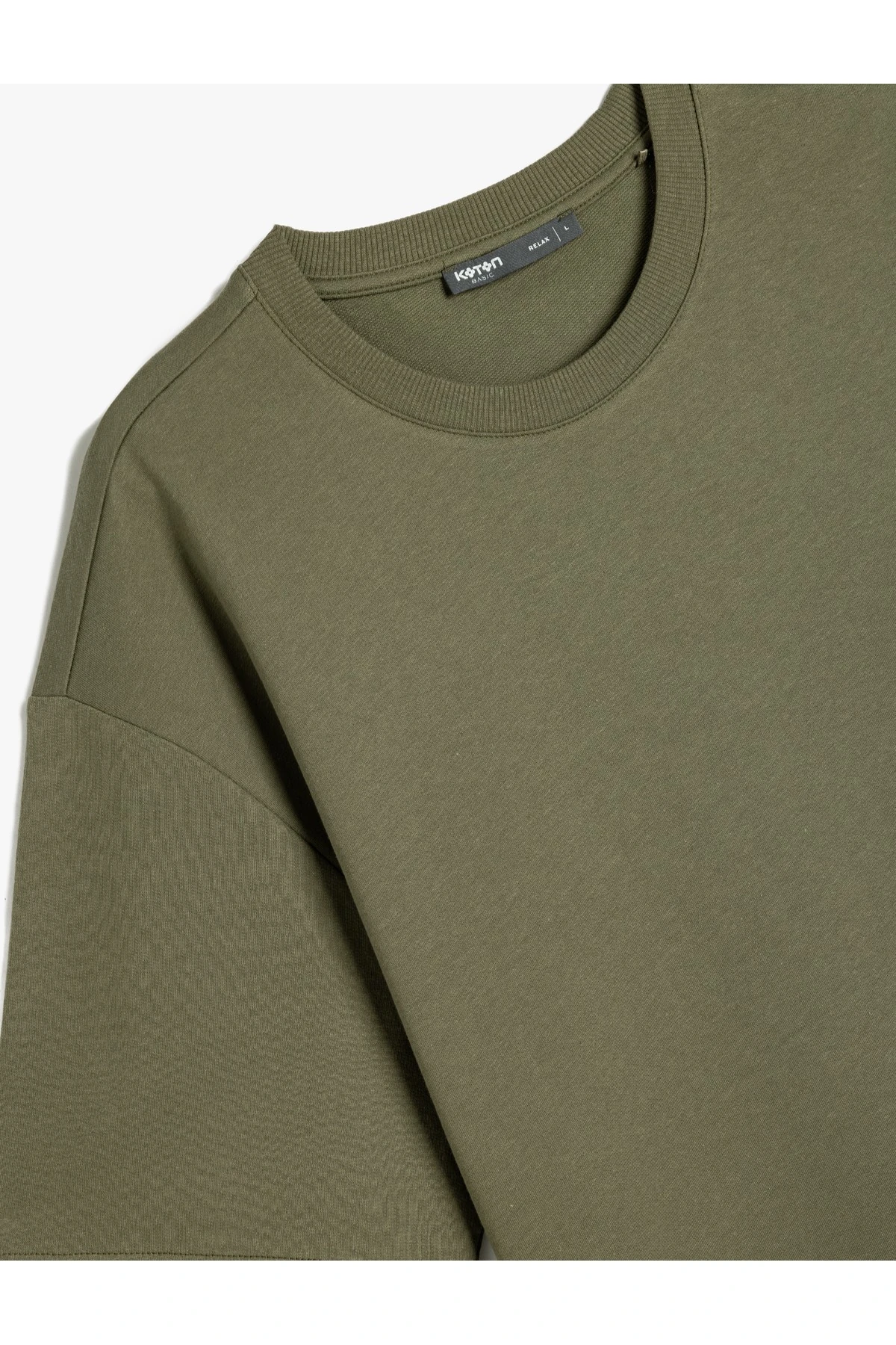 Pamuklu Kısa Kollu Pike Tok Kumaş Bisiklet Yaka Basic Oversize Tişört