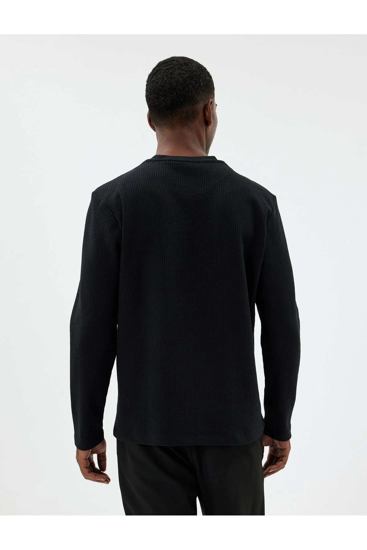 Bisiklet Yaka Kazak Dokulu Pamuk Karışımlı