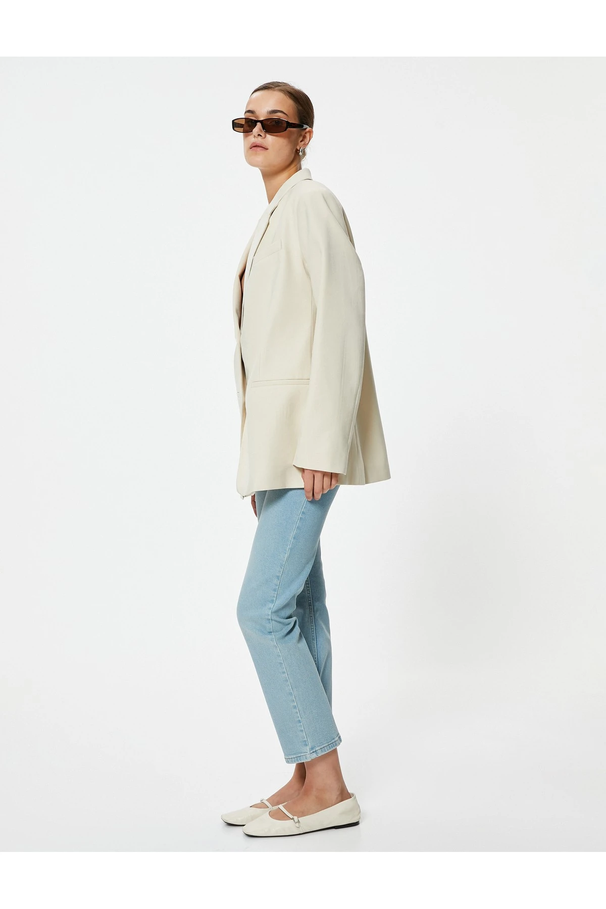 İspanyol Paça Bootcut Jean Pantolon Crop Slim Fit Standart Bel - Kick Flare Jean