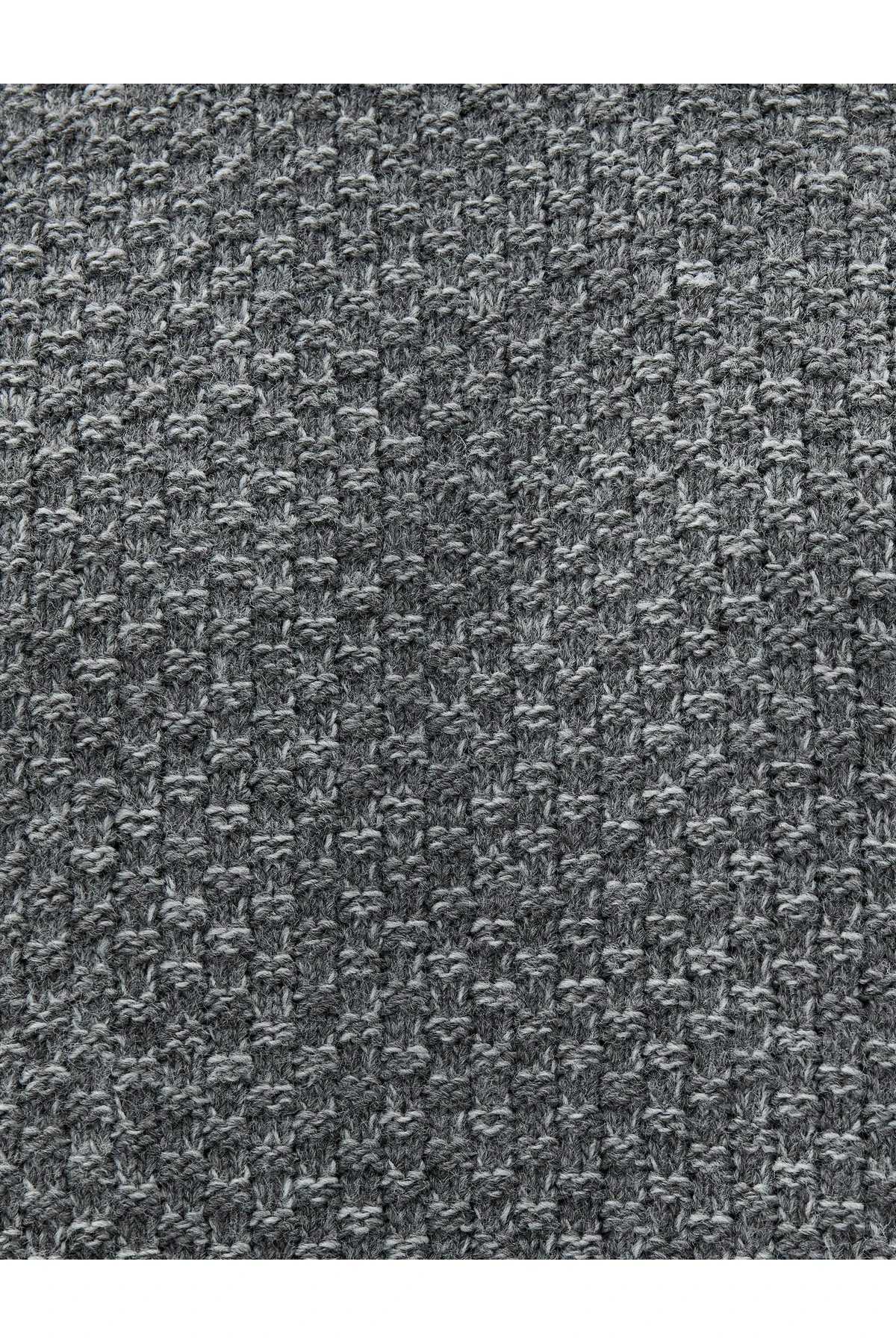 Kışlık Triko Kazak Basic Bisiklet Yaka Dokulu Uzun Kollu