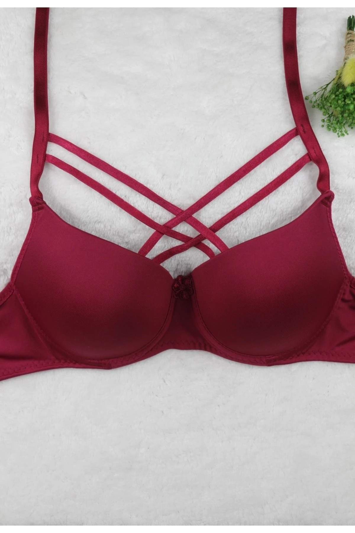 Ebru Çapraz İpli Desteksiz Sütyen-İç Çamaşır