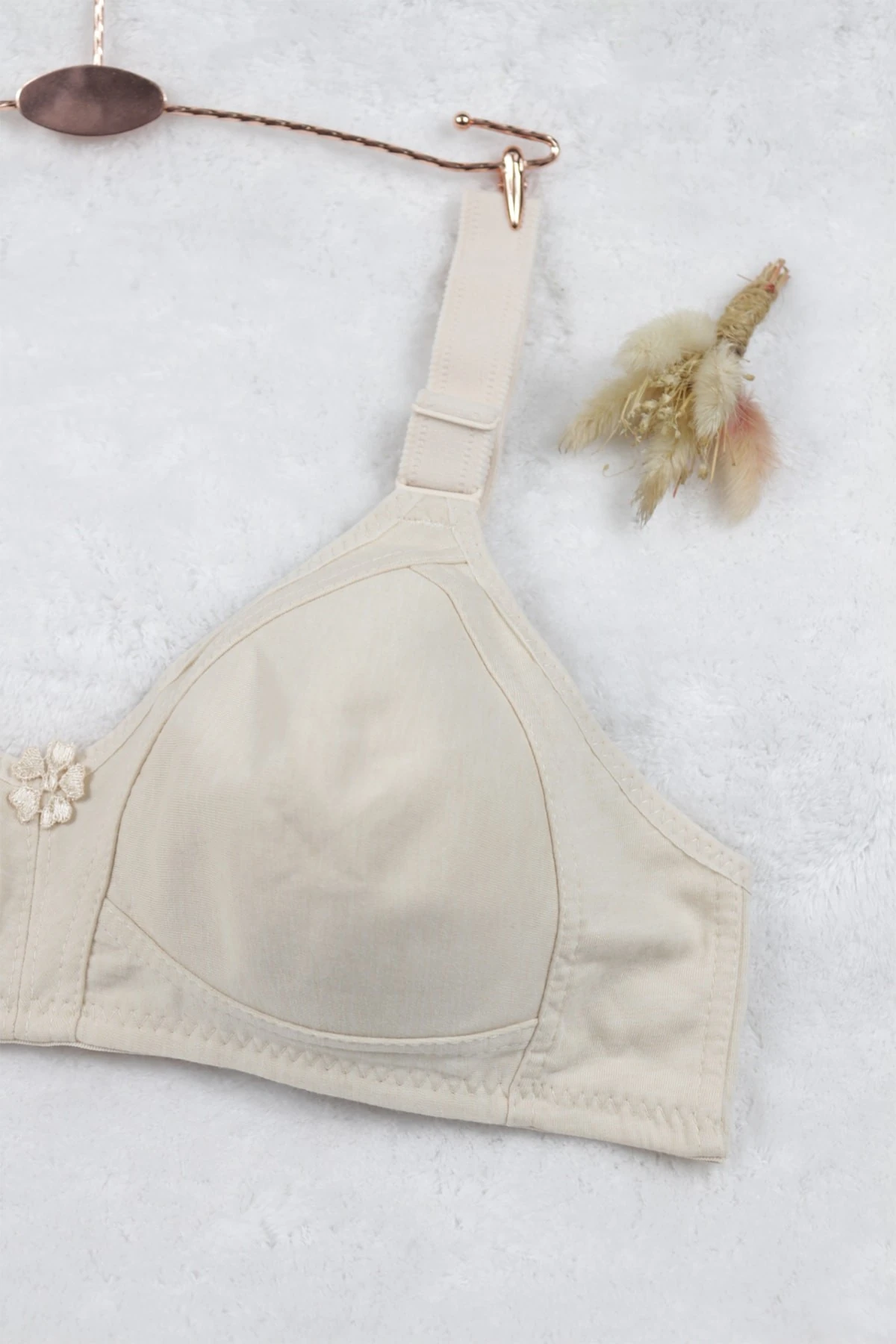 - TACOO Penye Toparlayıcı Ekru Renkli Sütyen 1001