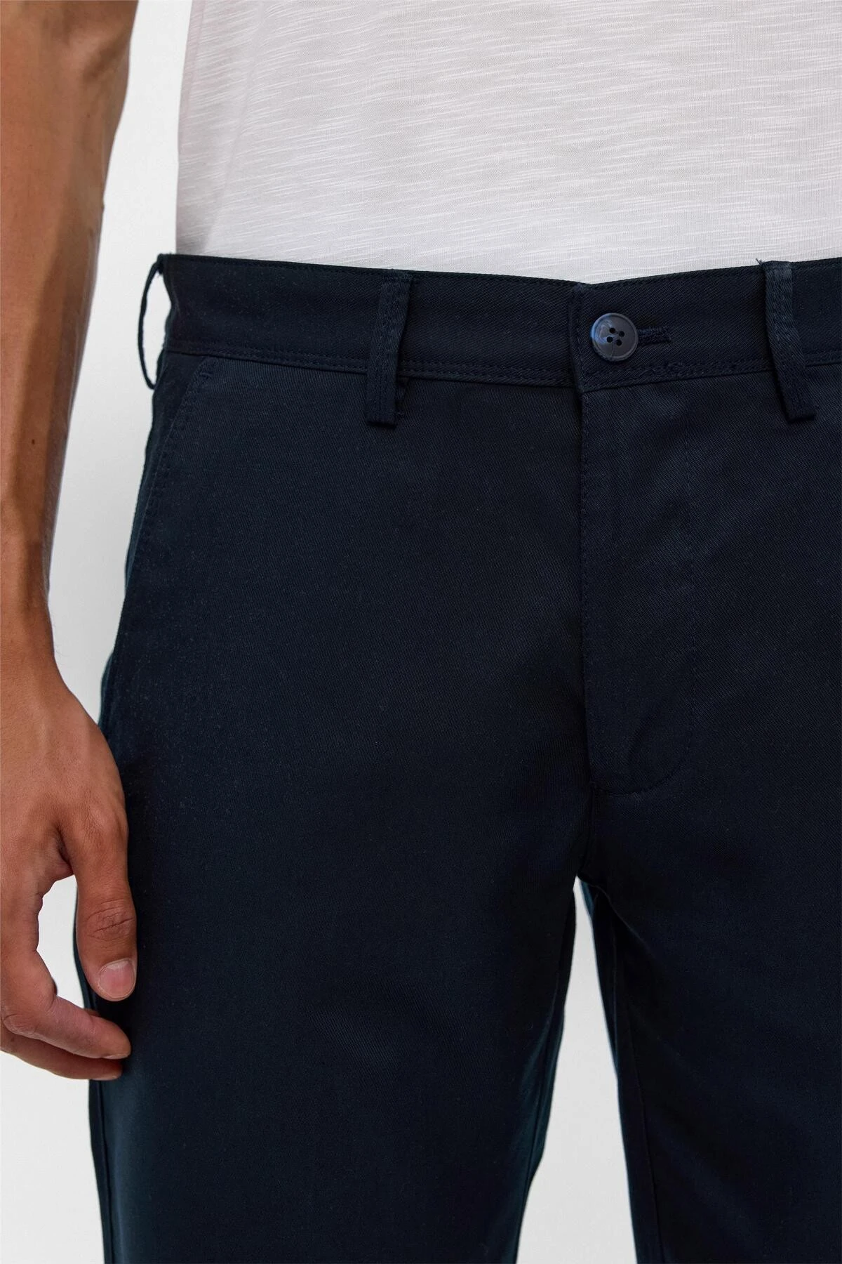 Bej Regular Düz Bermuda Şort