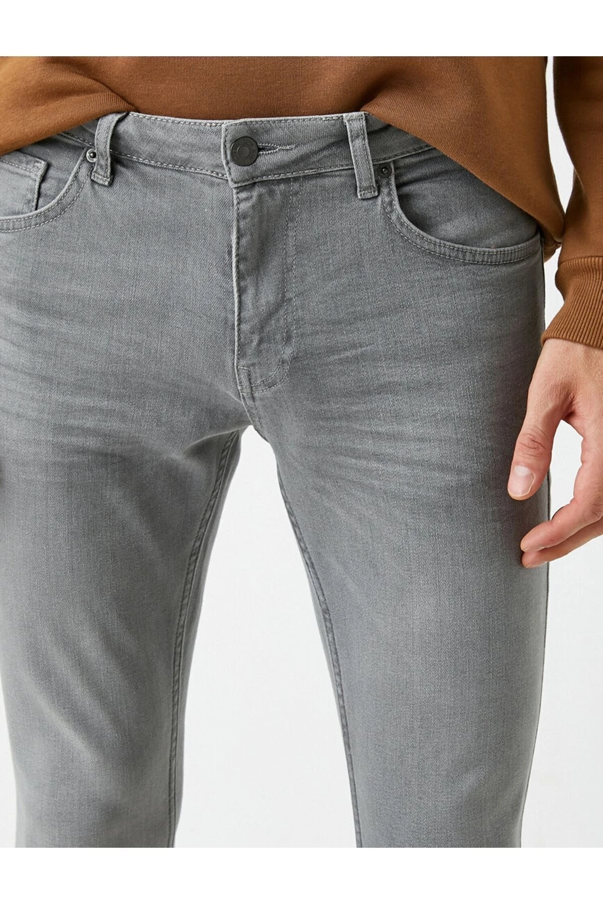 2kam43255ld Erkek Jean Pantolon Gri