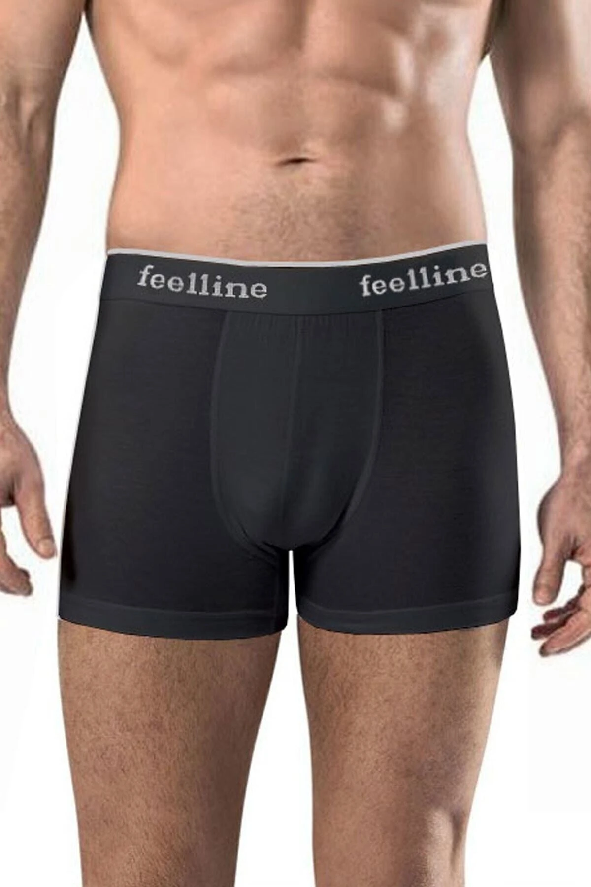 Likralı Erkek 6 Adet Boxer-beyaz Gri Siyah Renklerde