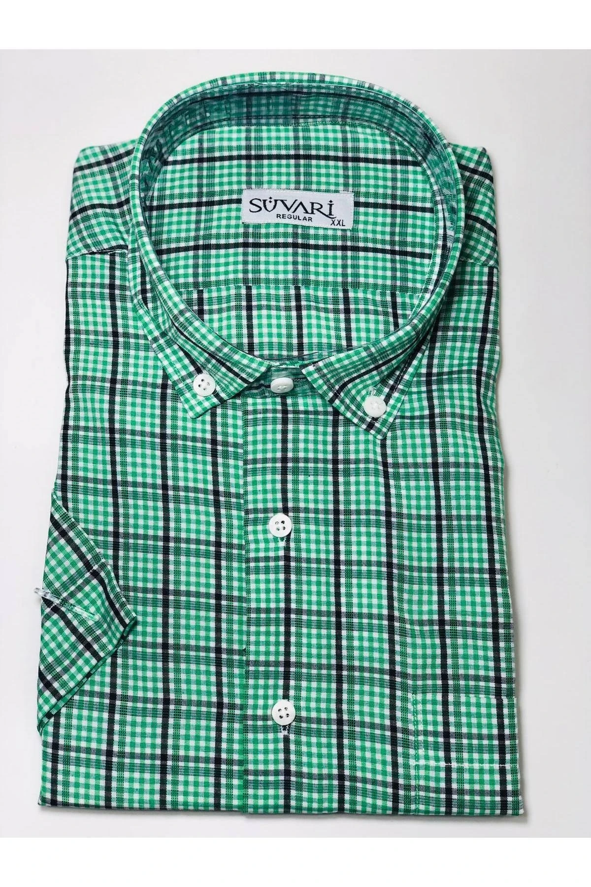 Erkek Yeşil Regular Rahat Kalıp Gömlek