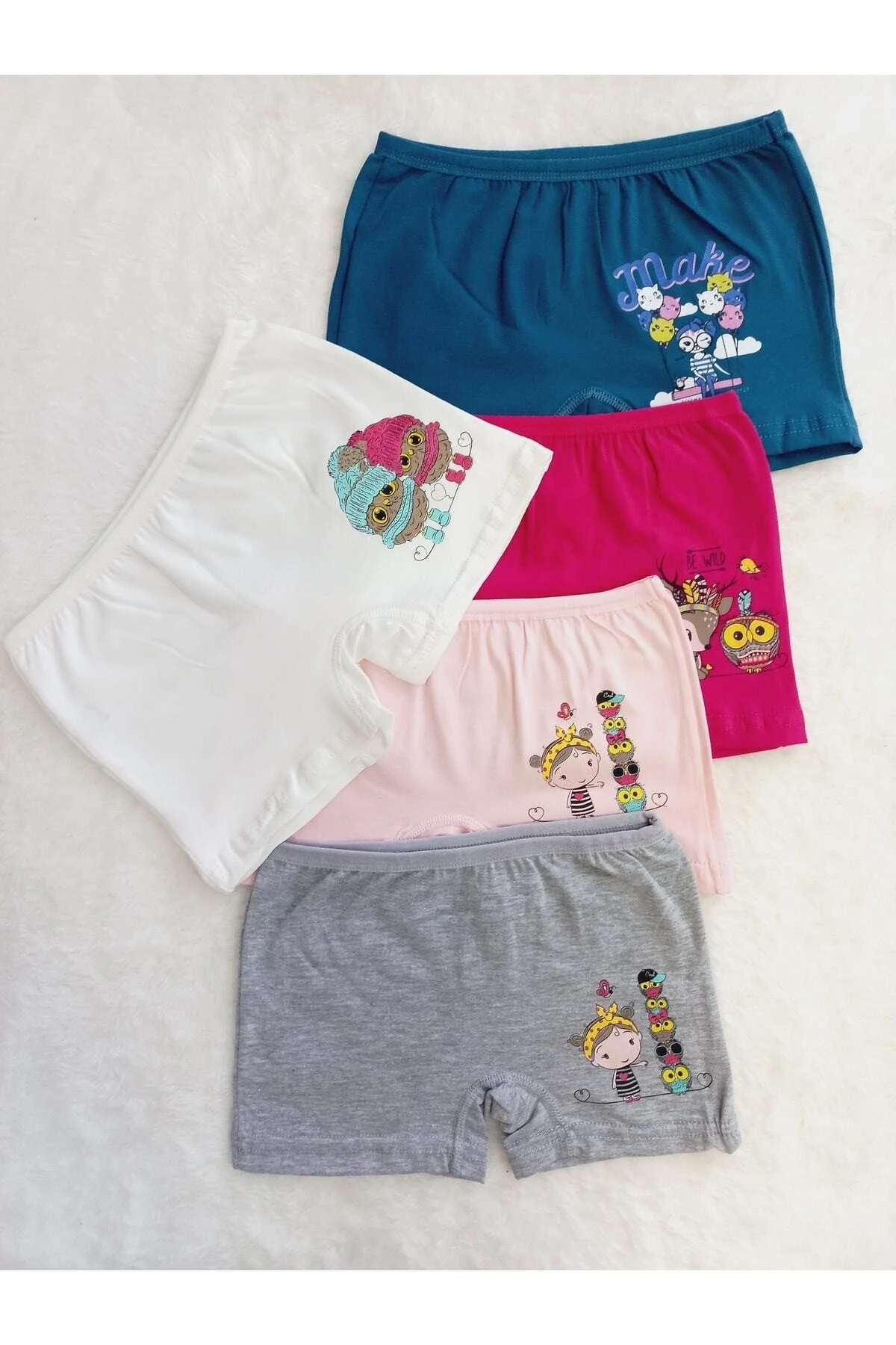 Kız Çocuk 5li Paket Karısık Renk